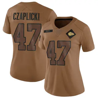 Kansas City Chiefs Women's Eddie Czaplicki Limited 2023 Salute To Service Jersey - Brown