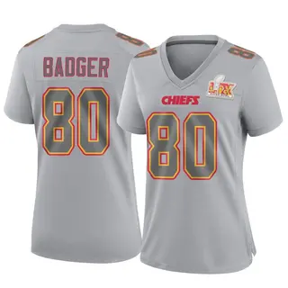 Kansas City Chiefs Women's Elijhah Badger Game Atmosphere Fashion Super Bowl LIX Jersey - Gray