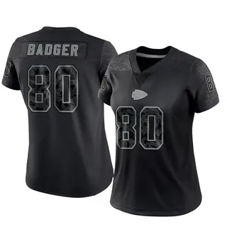Kansas City Chiefs Women's Elijhah Badger Limited Reflective Jersey - Black