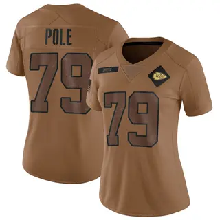 Kansas City Chiefs Women's Esa Pole Limited 2023 Salute To Service Jersey - Brown
