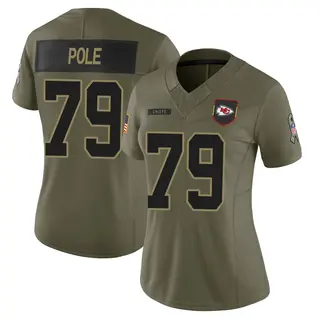 Kansas City Chiefs Women's Esa Pole Limited 2025 Salute to Service Jersey - Olive