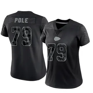 Kansas City Chiefs Women's Esa Pole Limited Reflective Jersey - Black