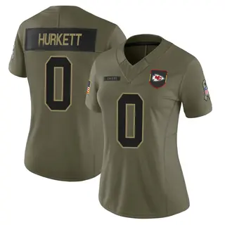 Kansas City Chiefs Women's Ethan Hurkett Limited 2025 Salute to Service Jersey - Olive