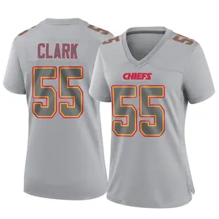 Kansas City Chiefs Women's Frank Clark Game Atmosphere Fashion Jersey - Gray