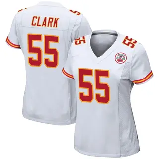 Kansas City Chiefs Women's Frank Clark Game Jersey - White