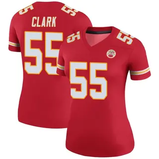 Kansas City Chiefs Women's Frank Clark Legend Color Rush Jersey - Red