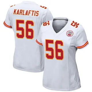 Kansas City Chiefs Women's George Karlaftis Game Jersey - White