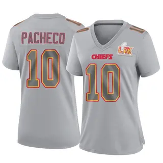 Kansas City Chiefs Women's Isiah Pacheco Game Atmosphere Fashion Super Bowl LIX Jersey - Gray