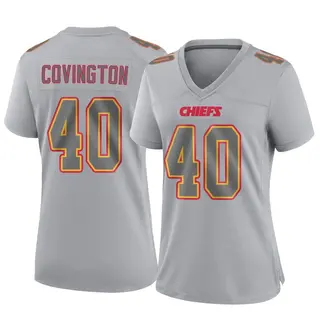 Kansas City Chiefs Women's Jacobe Covington Game Atmosphere Fashion Jersey - Gray