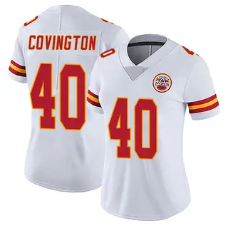 Kansas City Chiefs Women's Jacobe Covington Limited Vapor Untouchable Jersey - White