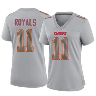 Kansas City Chiefs Women's Jalen Royals Game Atmosphere Fashion Jersey - Gray