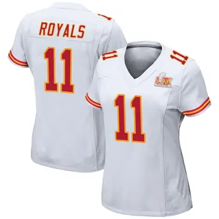 Kansas City Chiefs Women's Jalen Royals Game Super Bowl LIX Jersey - White