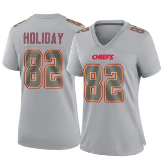 Kansas City Chiefs Women's Jimmy Holiday Game Atmosphere Fashion Jersey - Gray