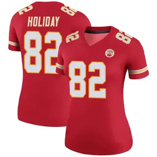Kansas City Chiefs Women's Jimmy Holiday Legend Color Rush Jersey - Red