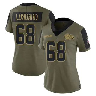 Kansas City Chiefs Women's Joey Lombard Limited 2021 Salute To Service Jersey - Olive