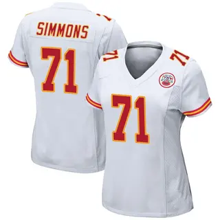 Kansas City Chiefs Women's Josh Simmons Game Jersey - White