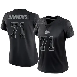 Kansas City Chiefs Women's Josh Simmons Limited Reflective Jersey - Black