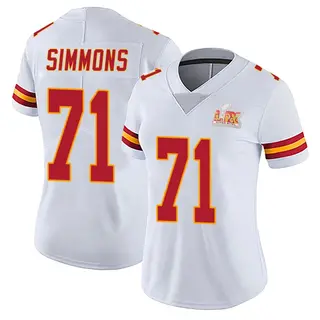 Kansas City Chiefs Women's Josh Simmons Limited Vapor Untouchable Super Bowl LIX Jersey - White