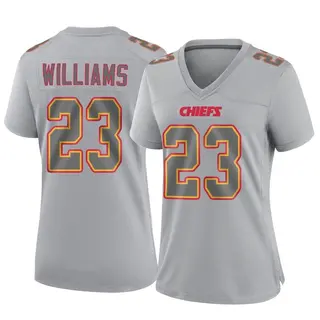 Kansas City Chiefs Women's Joshua Williams Game Atmosphere Fashion Jersey - Gray