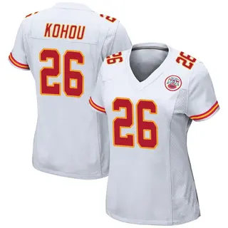 Kansas City Chiefs Women's Kader Kohou Game Jersey - White