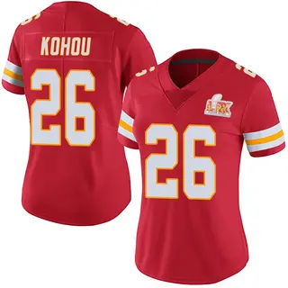 Kansas City Chiefs Women's Kader Kohou Limited Team Color Vapor Untouchable Super Bowl LIX Jersey - Red