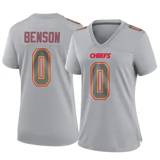 Kansas City Chiefs Women's Kahlil Benson Game Atmosphere Fashion Jersey - Gray