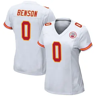 Kansas City Chiefs Women's Kahlil Benson Game Jersey - White