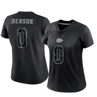 Kansas City Chiefs Women's Kahlil Benson Limited Reflective Jersey - Black