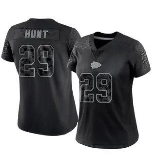 Kansas City Chiefs Women's Kareem Hunt Limited Reflective Jersey - Black