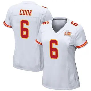 Kansas City Chiefs Women's Kenny Cook Game Super Bowl LIX Jersey - White