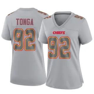 Kansas City Chiefs Women's Khyiris Tonga Game Atmosphere Fashion Jersey - Gray