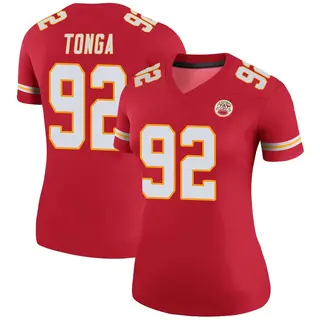Kansas City Chiefs Women's Khyiris Tonga Legend Color Rush Jersey - Red