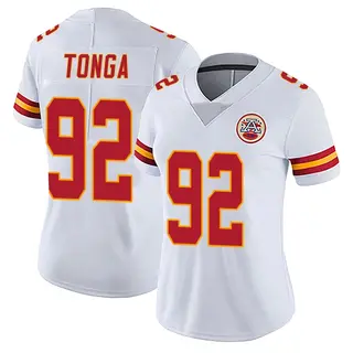 Kansas City Chiefs Women's Khyiris Tonga Limited Vapor Untouchable Jersey - White