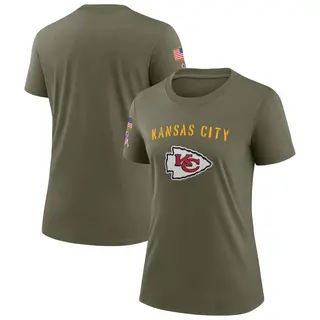 Kansas City Chiefs Women's Legend 2022 Salute To Service T-Shirt - Olive