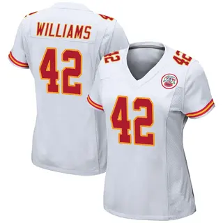 Kansas City Chiefs Women's Major Williams Game Jersey - White