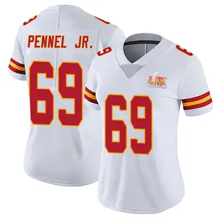 Kansas City Chiefs Women's Mike Pennel Jr. Limited Vapor Untouchable Super Bowl LIX Jersey - White