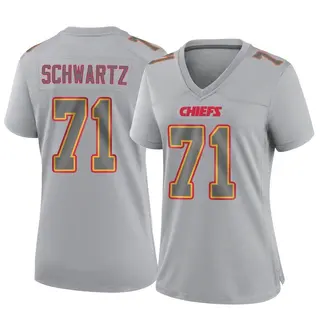 Kansas City Chiefs Women's Mitchell Schwartz Game Atmosphere Fashion Jersey - Gray