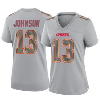 Kansas City Chiefs Women's Nazeeh Johnson Game Atmosphere Fashion Jersey - Gray