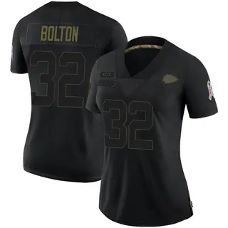 Kansas City Chiefs Women's Nick Bolton Limited 2020 Salute To Service Jersey - Black