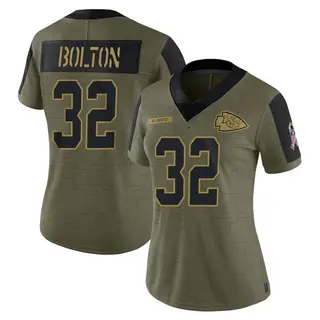 Kansas City Chiefs Women's Nick Bolton Limited 2021 Salute To Service Jersey - Olive