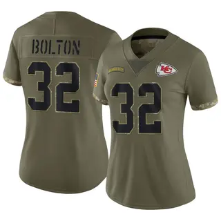 Kansas City Chiefs Women's Nick Bolton Limited 2022 Salute To Service Jersey - Olive