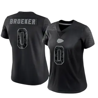 Kansas City Chiefs Women's Nick Broeker Limited Reflective Jersey - Black