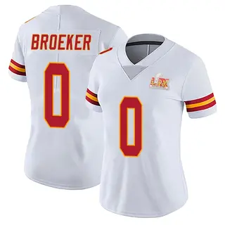 Kansas City Chiefs Women's Nick Broeker Limited Vapor Untouchable Super Bowl LIX Jersey - White