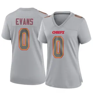 Kansas City Chiefs Women's Omari Evans Game Atmosphere Fashion Jersey - Gray