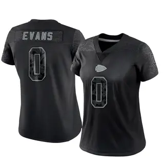 Kansas City Chiefs Women's Omari Evans Limited Reflective Jersey - Black