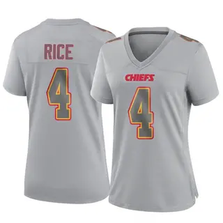 Kansas City Chiefs Women's Rashee Rice Game Atmosphere Fashion Jersey - Gray