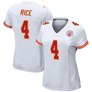 Kansas City Chiefs Women's Rashee Rice Game Jersey - White