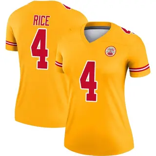 Kansas City Chiefs Women's Rashee Rice Legend Inverted Jersey - Gold