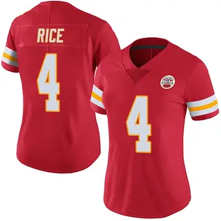 Kansas City Chiefs Women's Rashee Rice Limited Team Color Vapor Untouchable Jersey - Red