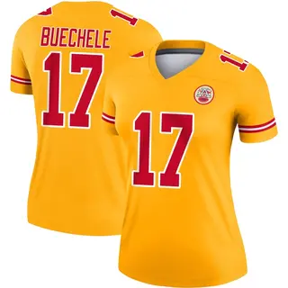 Kansas City Chiefs Women's Shane Buechele Legend Inverted Jersey - Gold